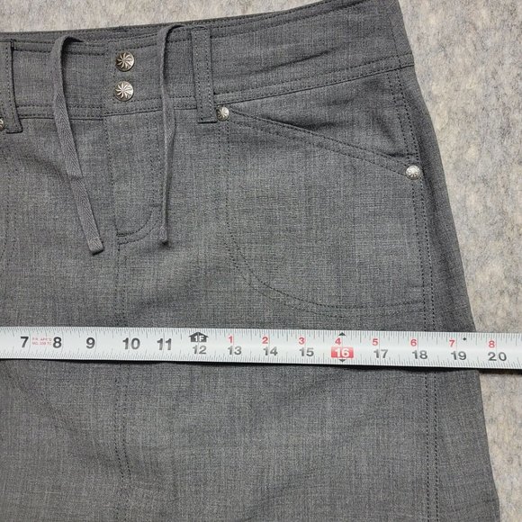 Athleta Sirrus Tennis Skirt Wome 8 Wool Blend Drawstring Casual Charcoal Heather - Picture 10 of 12